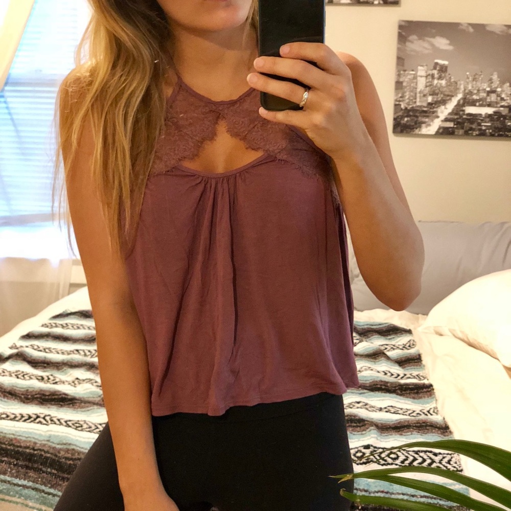 Urban Outfitters romantic lace detail top